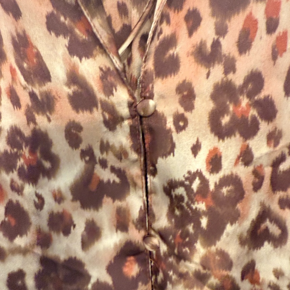 Free People Animal Print Long Sleeve Dress - Brown and Rust - Picture 5 of 8